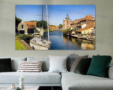 Vue de Drommedaris à Enkhuizen sur Digital Art Nederland