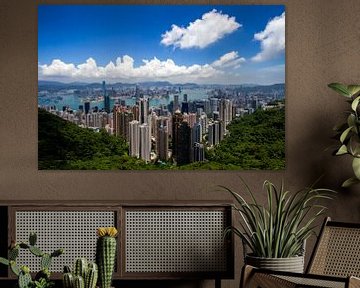 Une belle vue de Hong Kong par temps clair sur Jeffrey Schaefer