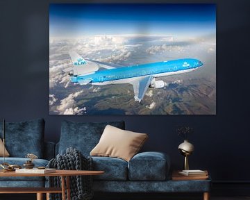 KLM McDonnel Douglas MD-11 hoog boven Oost Europa van Jeffrey Schaefer