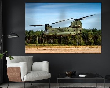 Chinook à basse altitude de l'Armée de l'air royale néerlandaise sur Jeffrey Schaefer