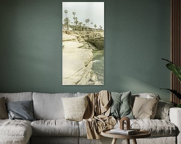 SAN DIEGO Sunset Cliffs | Vintage Panorama von Melanie Viola