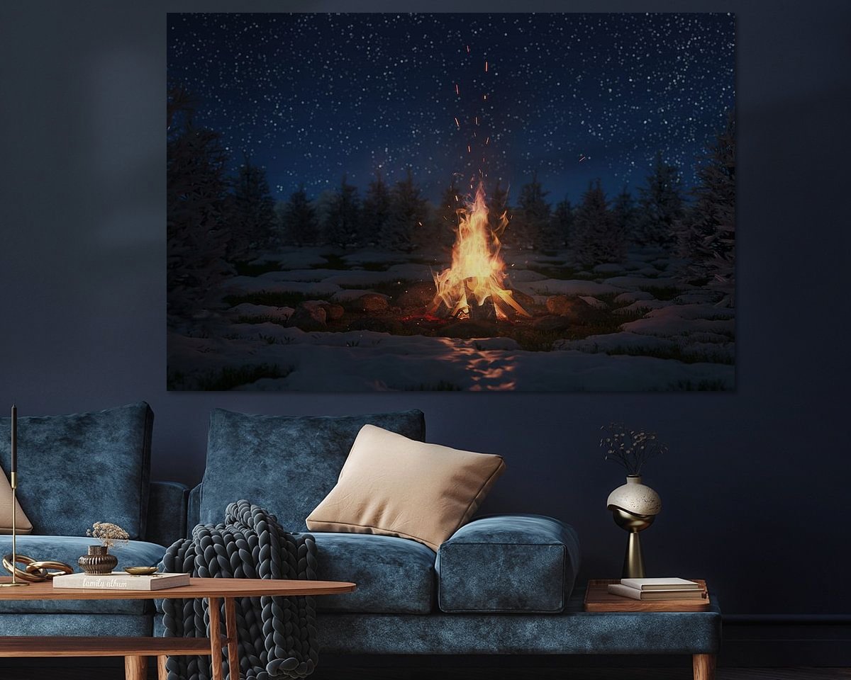 Example of the artwork in a room