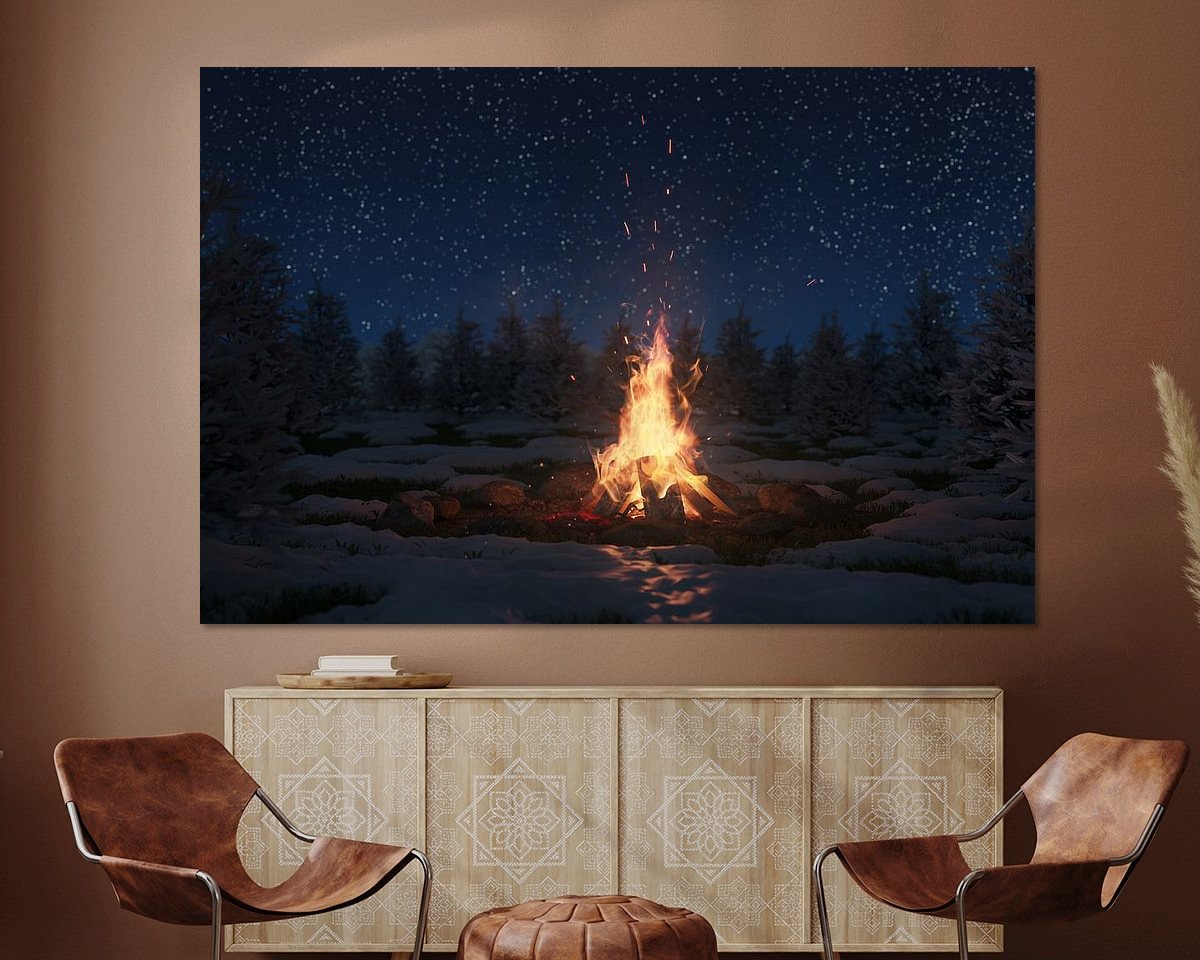 Example of the artwork in a room