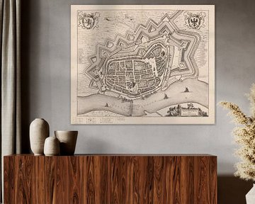 Karte von Deventer von 1657