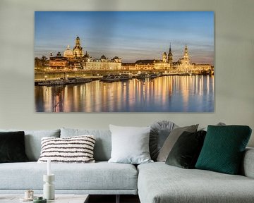 De skyline van Dresden