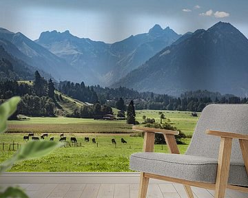 Kühe vor Oberstdorf Panorama