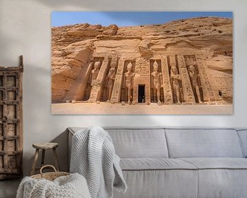 Gigantische beelden in Abu Simbel, Egypte van Jessica Lokker