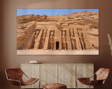 Gigantische beelden in Abu Simbel, Egypte