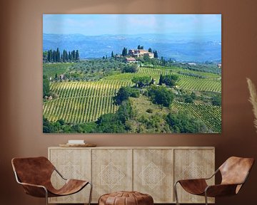 San Gimignano  en landschap Toscane van My Footprints