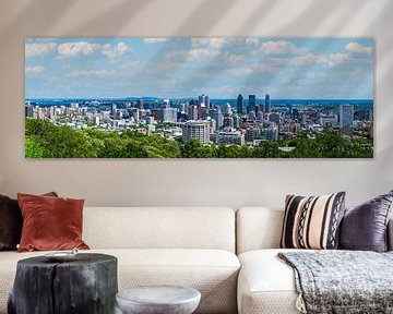Panorama de la ligne d'horizon de Montréal
