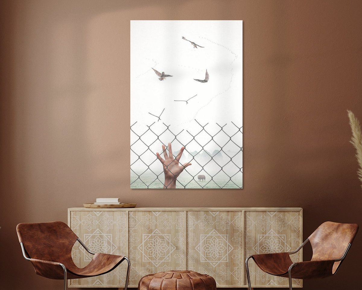 Example of the artwork in a room