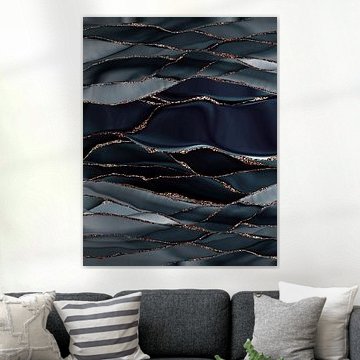 Night marble landscape