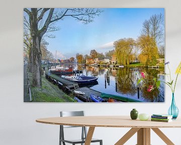 Zicht op de Vecht in Weesp van Dirk van Egmond