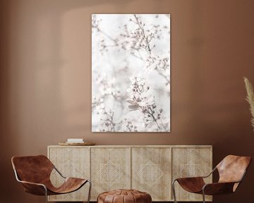 Hochkarätige minimalistische Blüte Nahaufnahme von Art By Dominic