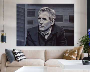 Paul Newman Schilderij van Paul Meijering