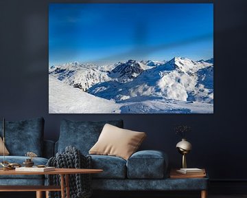 Franse Alpen winter Panorama van Sjoerd van der Wal