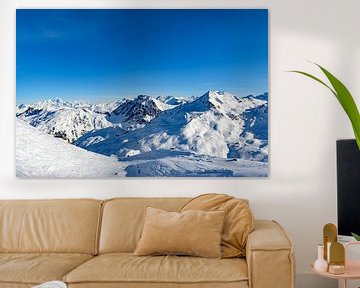 Panoram in de Franse Alpen in de winter van Sjoerd van der Wal