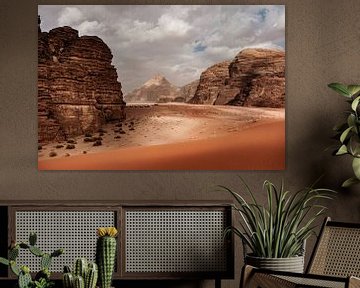 Red Sand Dunes in Wadi Rim, Jordan by Melissa Peltenburg