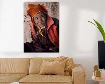 Une religieuse bouddhiste au Ladakh