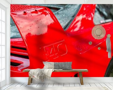 Ferrari F40 supercar van de jaren '80 achterspoiler detail