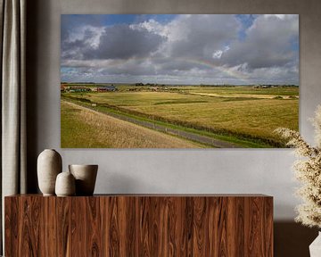 Regenboog over Westerhever van Alexander Wolff