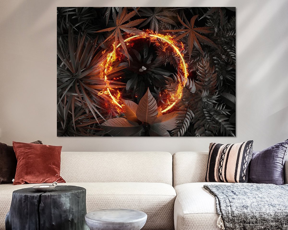 Example of the artwork in a room