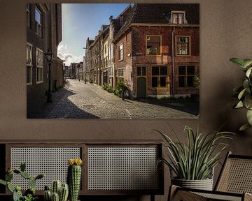 Nieuwstraat - Beschuitsteeg  Leiden van Dirk van Egmond