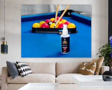 billiard table with ball cleaner by Delphine Kesteloot