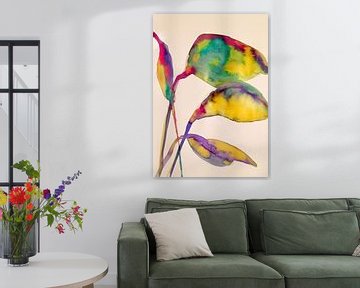 Feuilles multicolores sur Helia Tayebi Art