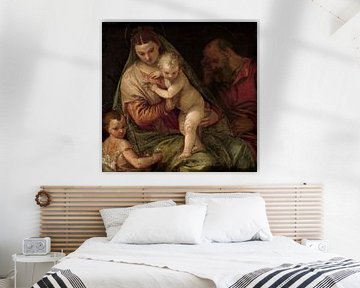 Heilige Familie met jonge Sint Jan, Paolo Veronese (werkplaats van)