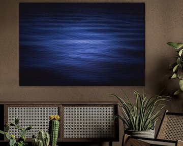 Dark blue water by Sandra Hazes