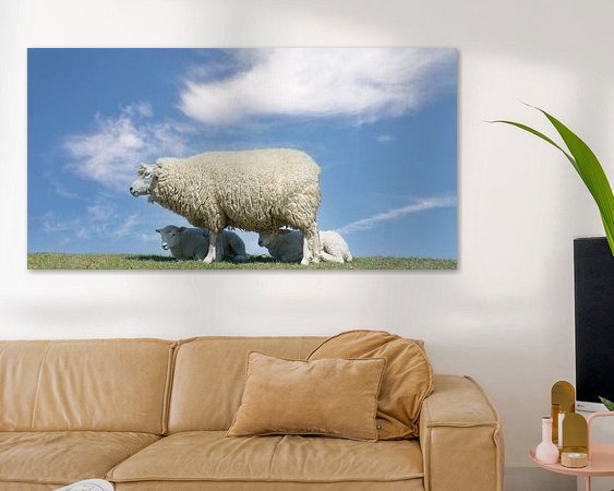 Example of the artwork in a room