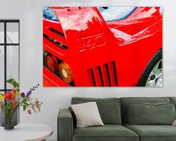Ferrari F40 supercar in rood achteraanzicht van Sjoerd van der Wal