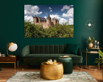 Le château de Muiderslot entre les nuages sur Annika Westgeest Photography