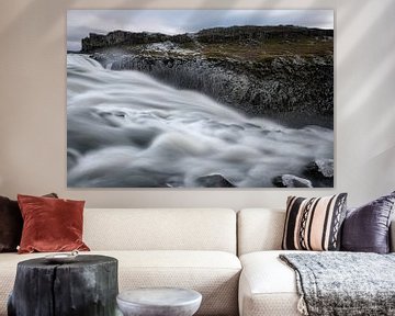 Dettifoss in IJsland, de meest krachtige waterval van West Europa van Gerry van Roosmalen