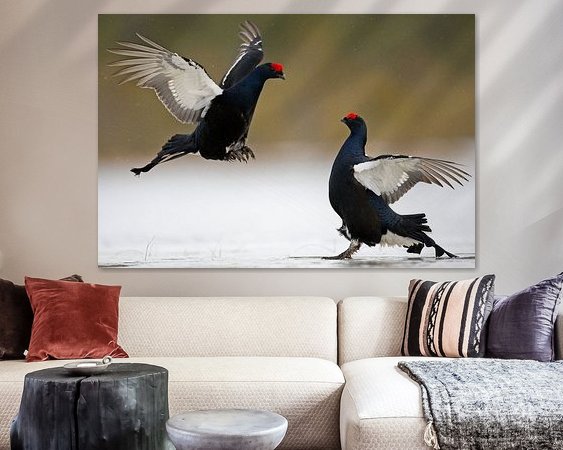 Example of the artwork in a room