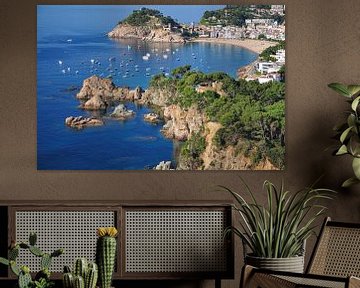 Tossa de Mar aan de Costa Brava,Spanje van Peter Eckert