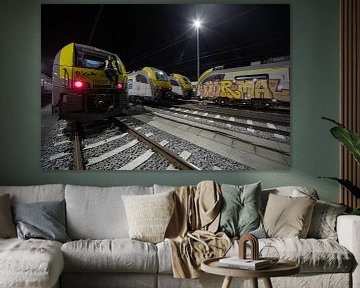 Gewoon een nomale trein met treinrijder van Siebe Taeleman