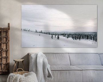 Sneeuwlandschap Fins Lapland || Poolcirkel, Finland van Suzanne Spijkers