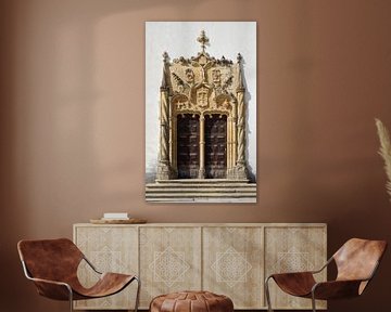 Coimbra: Portal in the inner courtyard of the university by Berthold Werner