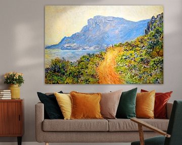 Painting from La Corniche near Monaco, Clau