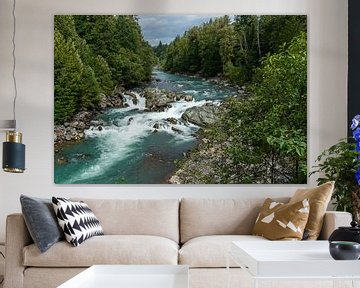 Rapids at Chance Creek in Canada by Hans-Heinrich Runge