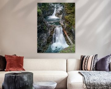 Watervallen in het Qualicum Provinciaal Park op het eiland Vancouver van Hans-Heinrich Runge