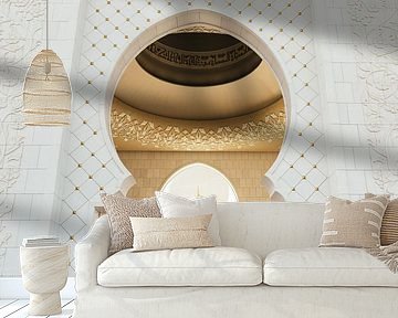 Grand Zayed Mosque entrance by Tijmen Hobbel