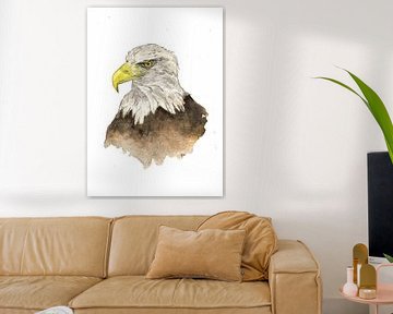 L'aigle - dessin à l'aquarelle sur STUDIOGEE.