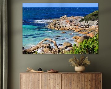 Bay of Fires op Tasmanië van Daphne de Vries