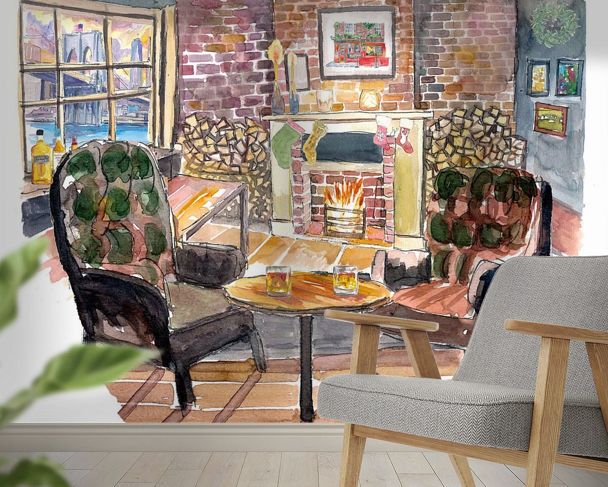 Example of the artwork in a room