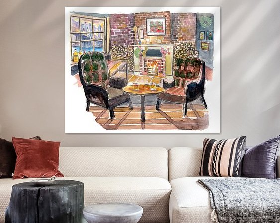 Example of the artwork in a room