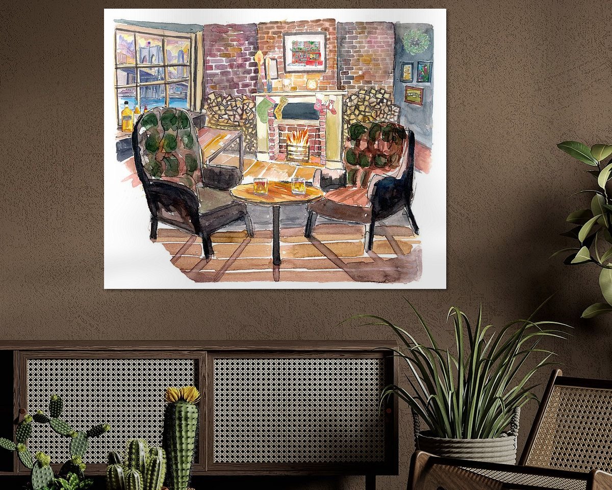 Example of the artwork in a room