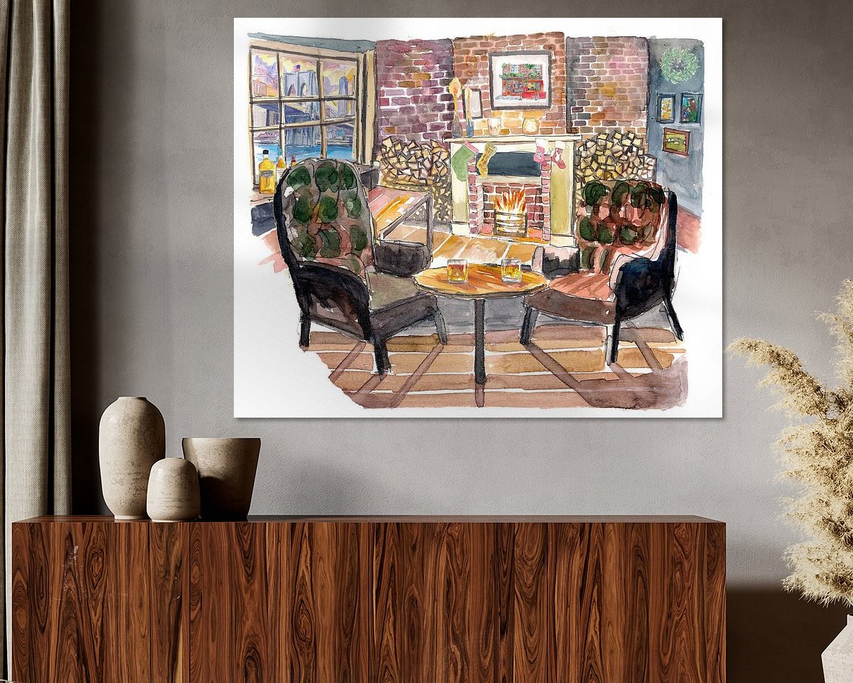 Example of the artwork in a room